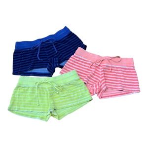 HardTail Bundle of 3 Stripe Terry Shorts